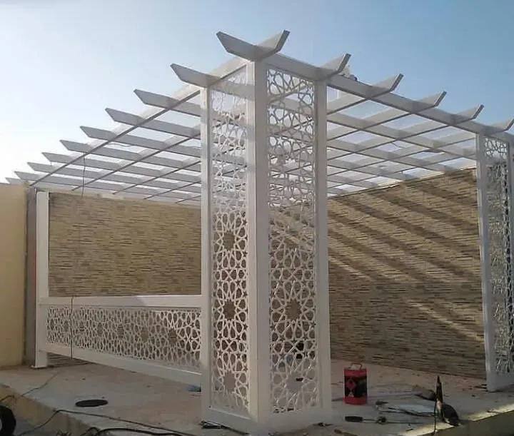 اجمل برجولات وتنسيق حدائق في شمال بريده