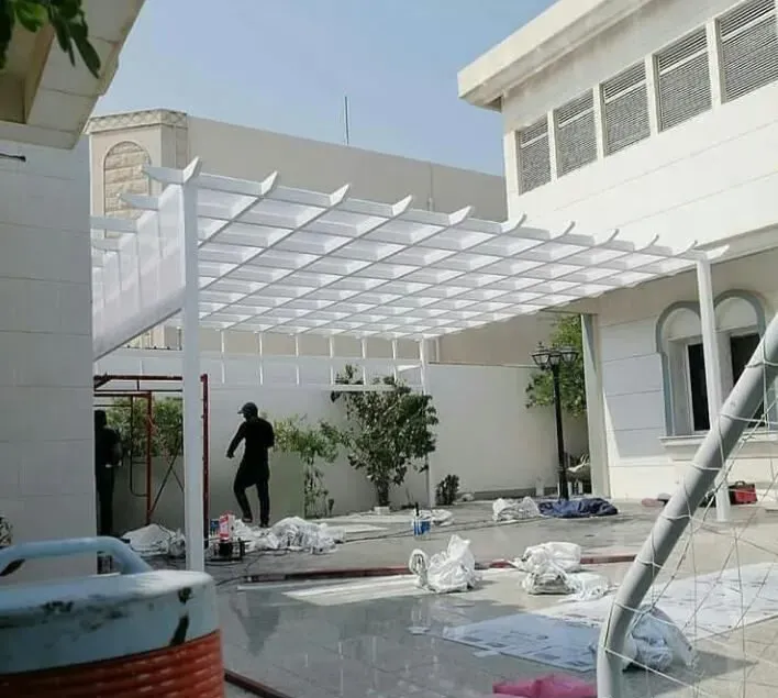 اجمل برجولات وتنسيق حدائق في شمال بريده