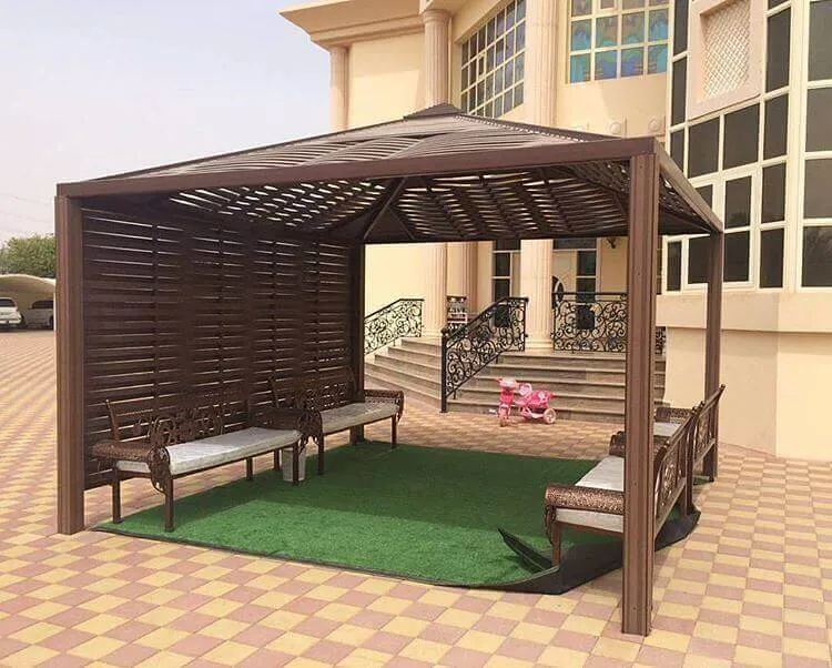 اجمل تركيب برجولات حدائق في شمال بريدة 