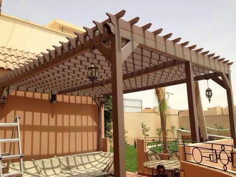 اجمل تركيب برجولات حدائق في شمال بريدة 