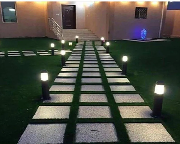 تركيب برجولات وتنسيق عشب صناعي في القصيم