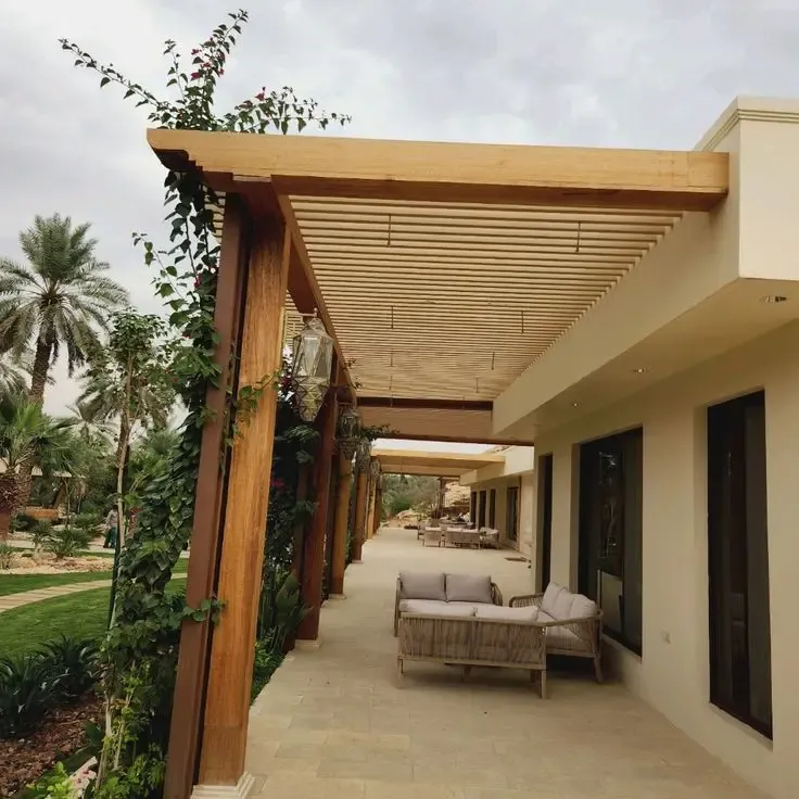 واجهات بديل ومظلات بديل خشب مودرن في القصيم:دليل التصاميم العصرية والأسعار والمميزه